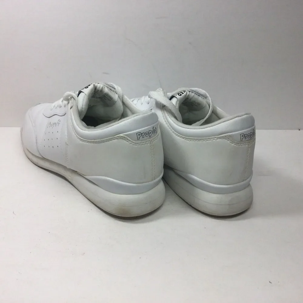 Propet Life Walker Womens Walking‎ Shoes Size 9.5 White Leather Comfort Sneakers
